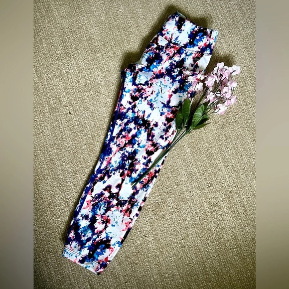 Calvin Klein Performance Watercolor Printed Legging - XS - Picture 1 of 6